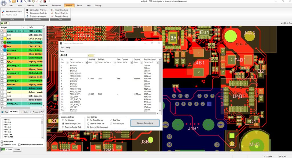 Component Pin Connection Functional Analysis in PCB Board Reverse Engineering