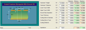 Theoretical calculation of 50Ω impedance in the process of Reverse Engineering Double Side PCB Board Impedance Design