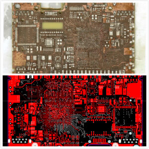 In High Speed Circuit Board Layout Scheme Cloning, decoupling capacitors play an important role, and its placement location is also very important, since it will greatly improve the performance of printed circuit board after copy its gerber file