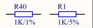 How to specify resistor on the Electronic PCB Board Schematic Diagram